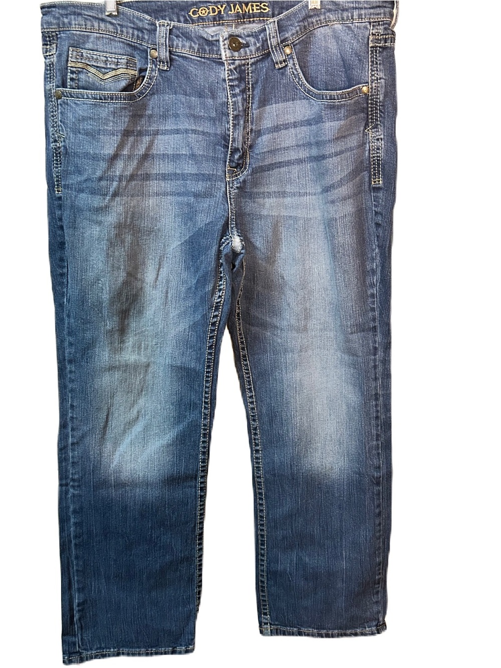 CODY JAMES MEN'S MOONLIGHT WASH DUKE RELAXED BOOTCUT STRETCH JEANS SZ 40x30